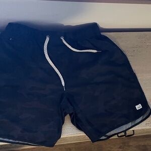 Vuori Men's Dark Camouflage Athletic Shorts